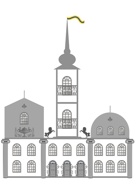 Free Fairytale Castle Flag illustration and picture