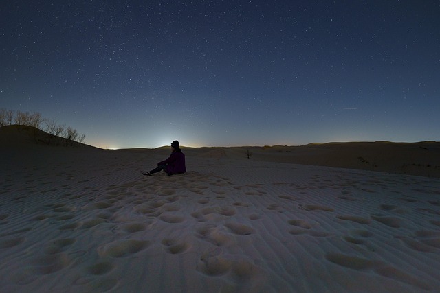 Nacht, Launisch, Sand, Natur, Texas