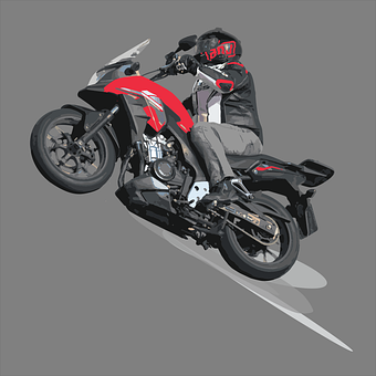 Motocicleta, Motocicletă, Biciclist