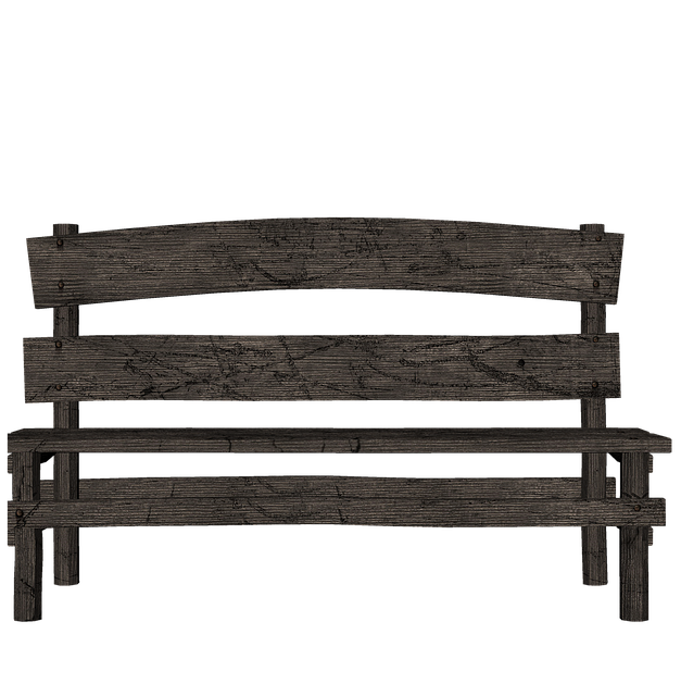 Free bench wood 3d illustration