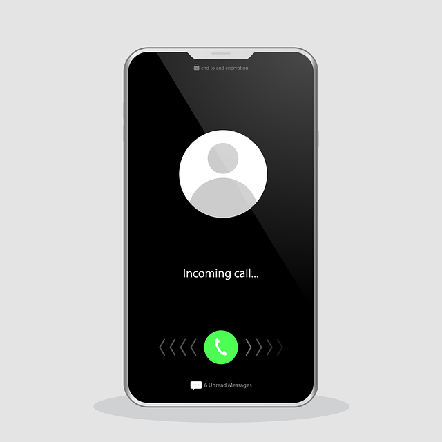 Free phone smartphone incoming vector