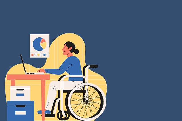 Free working work from home remote working illustration