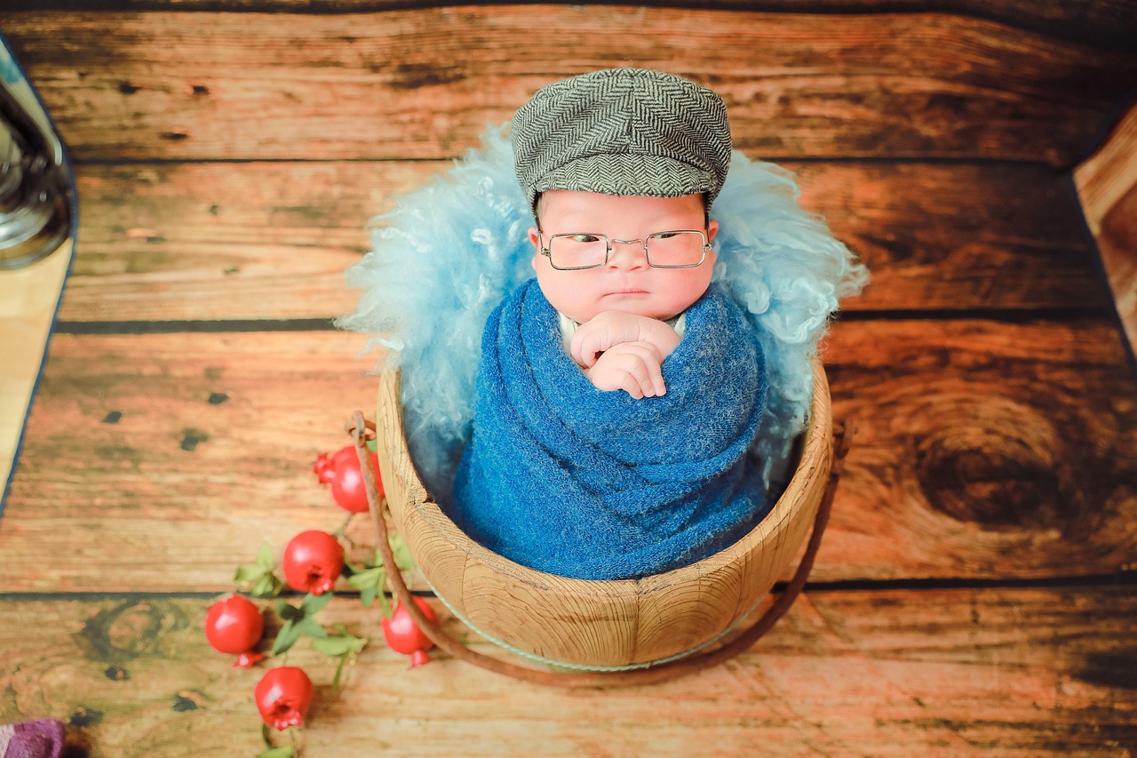 Newborn baby portrait