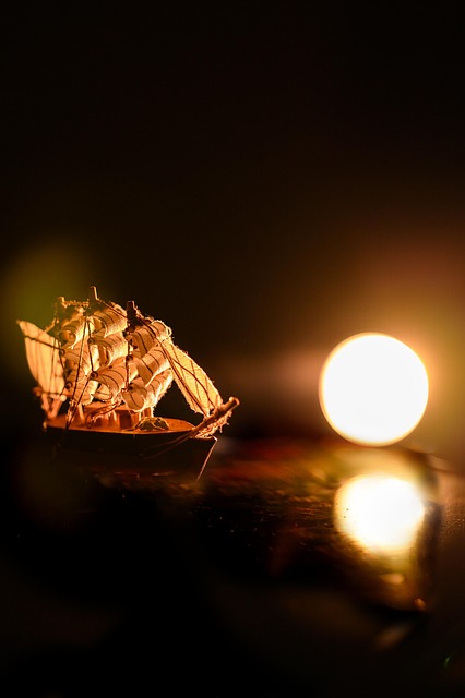 Sonnenuntergang, Natur, Schiff, Segel