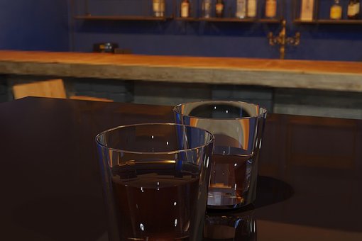 Glas, Bar, Cg, Blender, Whisky, Bourbon