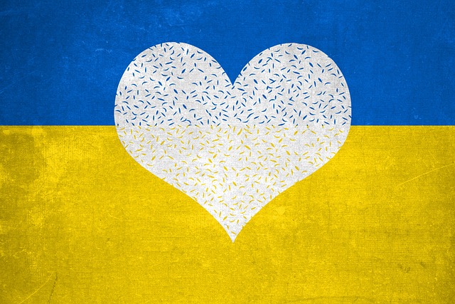 Free heart peace ukraine illustration