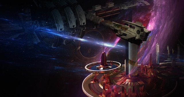 Free rocket cosmos universe illustration