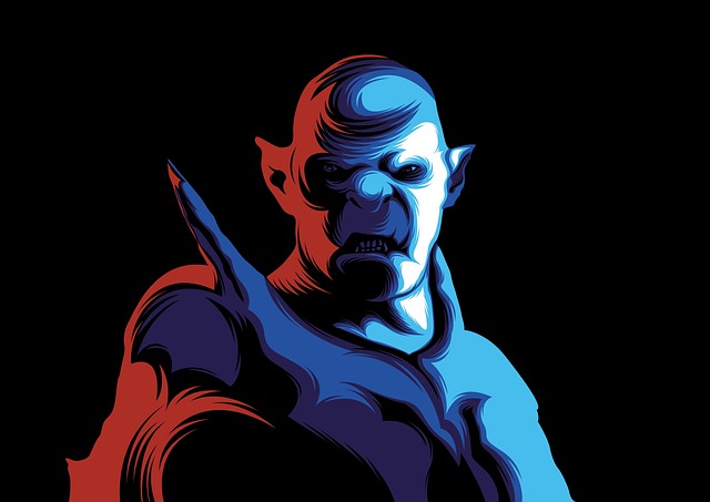 Free orc goblin fantasy illustration