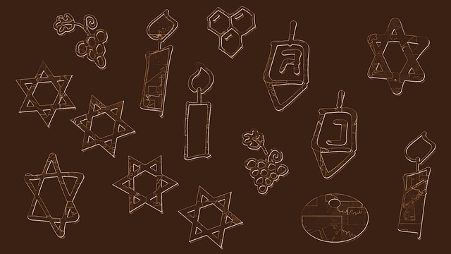 Free hanukkah candles bible illustration