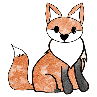 Fuchs, Tier, Natur, Zeichnung, Tierwelt
