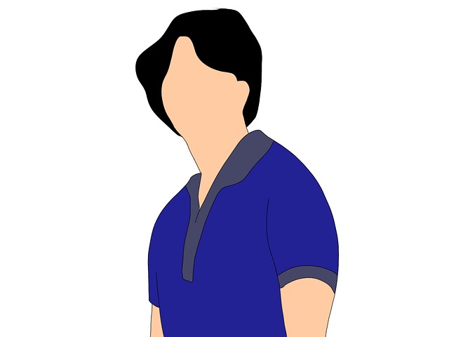 Free man character drawing illustration