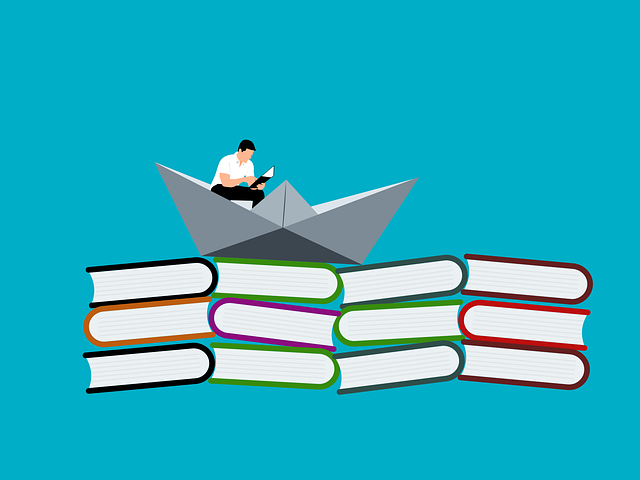 Free reading books man vector