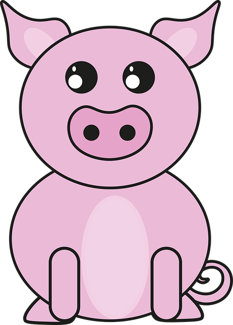 Free pig piglet animal illustration
