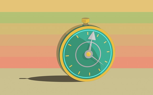 Free clock time mechanical illustration
