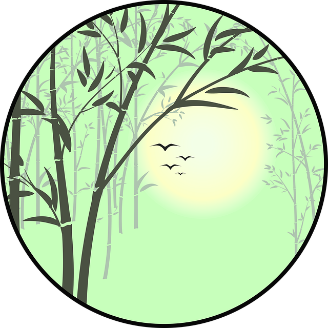 Free painting nature forest vector