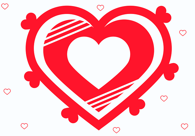 Free hearts art shape vector