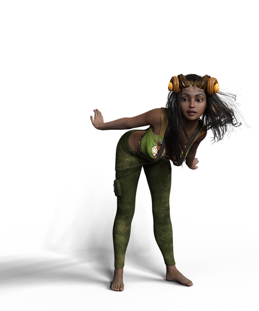 Free woman horned lady fantasy illustration