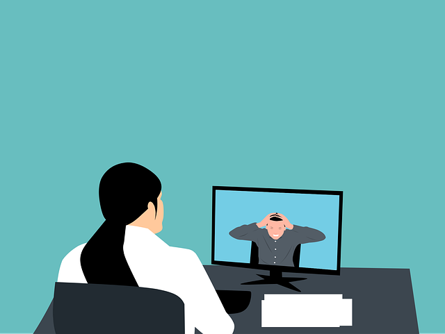 Free woman mental stress vector