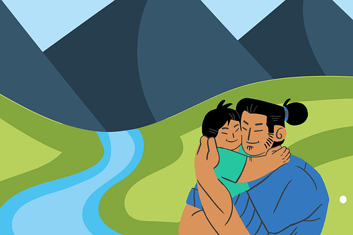 Free Father Child illustration and picture