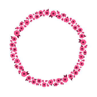 Blume, Kranz, Rahmen, Blüte