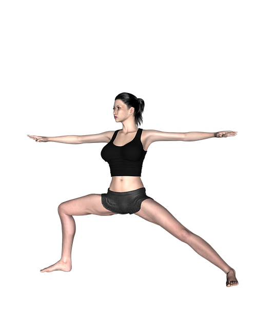Free yoga girl fitness illustration
