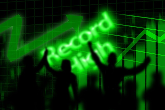 Free stock exchange record high illustration