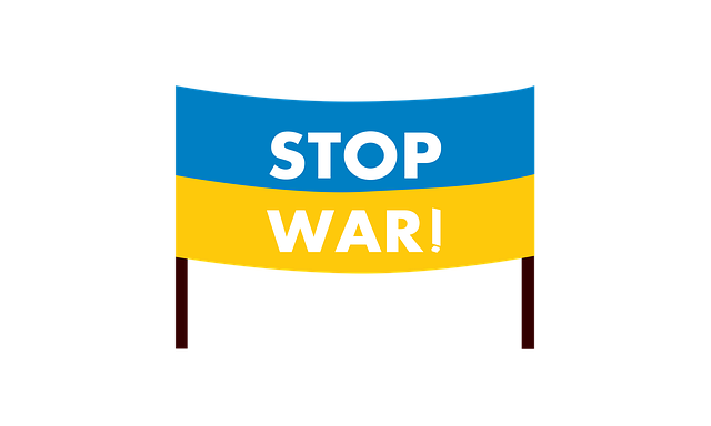 Free banner stop war illustration
