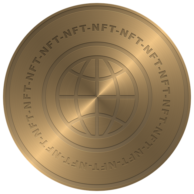 Free coin money non fungible token illustration
