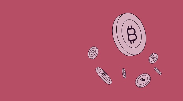 Free blockchain currency money illustration