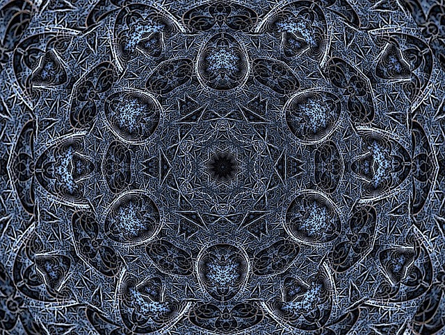 Free mandala kaleidoscope abstract illustration