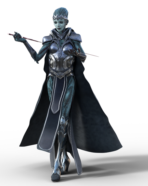 Free alien queen sword illustration