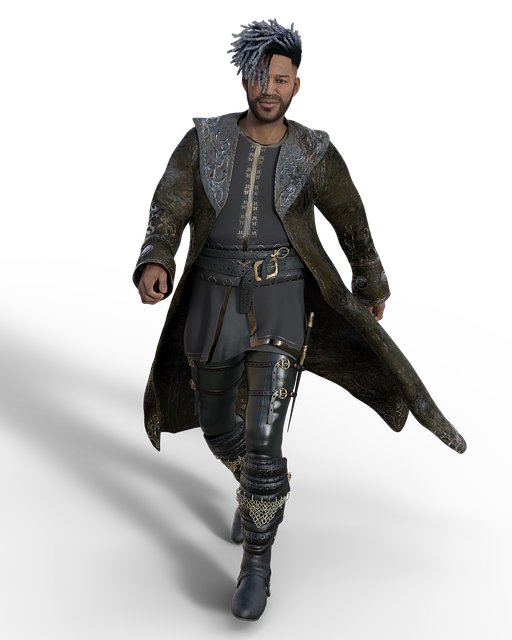Free male walking character illustration