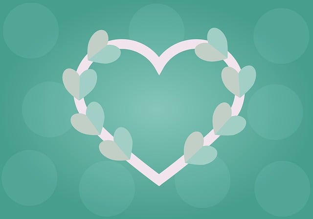 Free romantic card hearts background vector