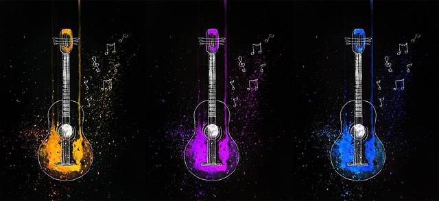 Gitarre, Musik, Aquarell, Werkzeug