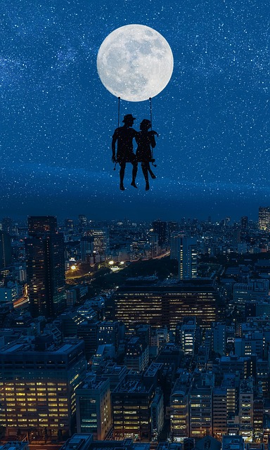 Free pair fantasy love illustration