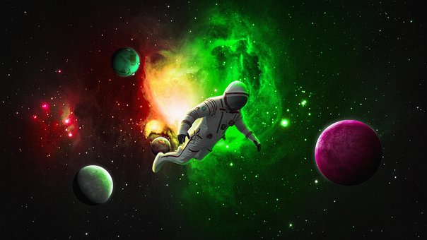 Espacio, Astronauta, Fantasía, Galaxia