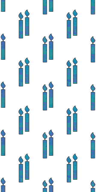 Free sabbath saturday a pair of candles illustration