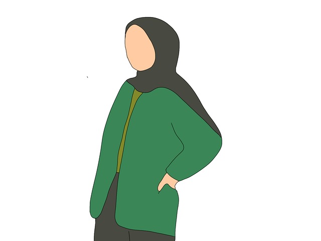 Free woman muslim portrait illustration