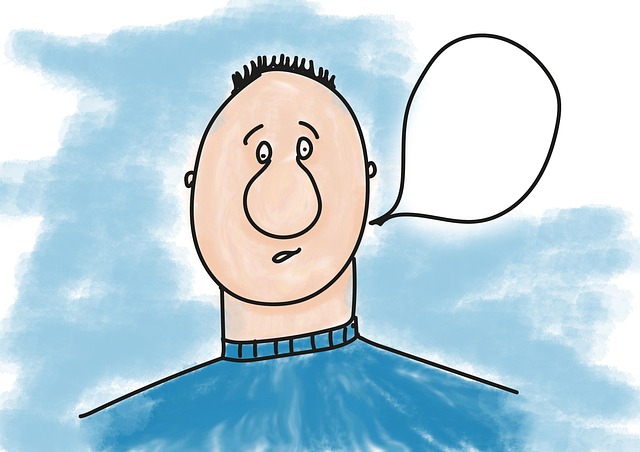Free cartoon man balloon illustration