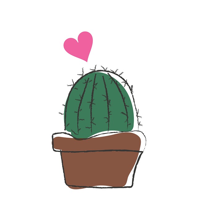 Free cactus plant flower illustration