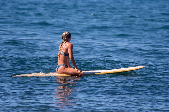 Surfen, Welle, Ozean, Meer, Mädchen