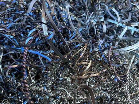 Metal, Chips, Teksturer, Industri, Stål