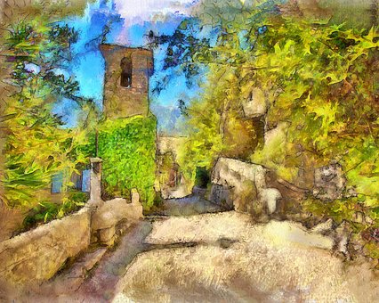 Frankreich, Provence, Dorf, Ferien
