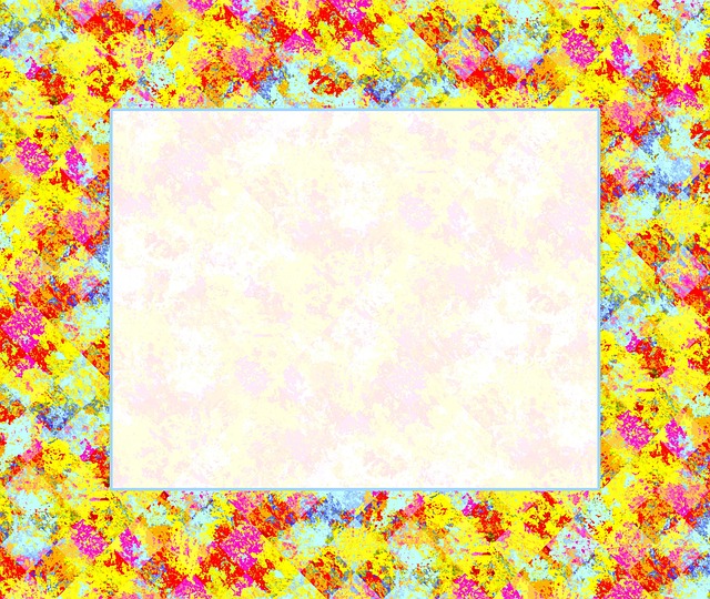 Frame, Background, Template, Rhomb