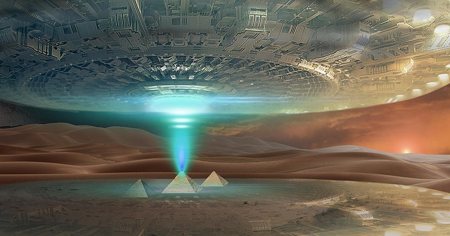Free egypt pyramids sunset illustration