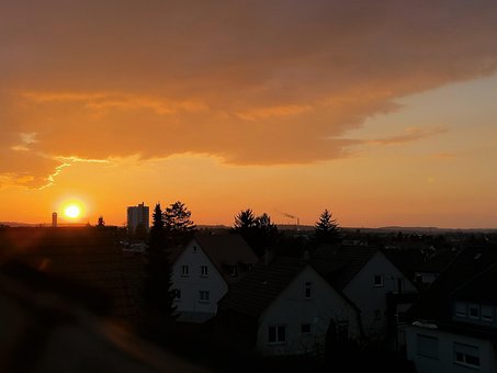 Free Orange Sky Weather Phenomenon photo and picture
