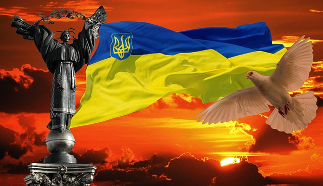 Free flag statue ukraine illustration