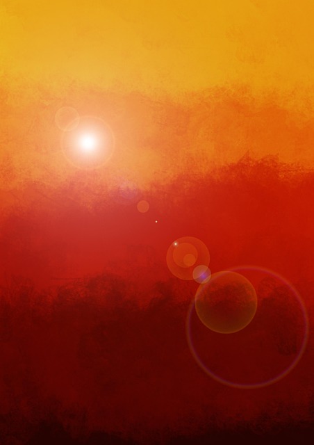Sonnenuntergang, Malen, Kunst, Design