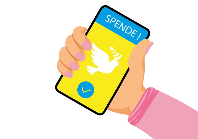 Mobiltelefon, Pengedonation, Ukraine