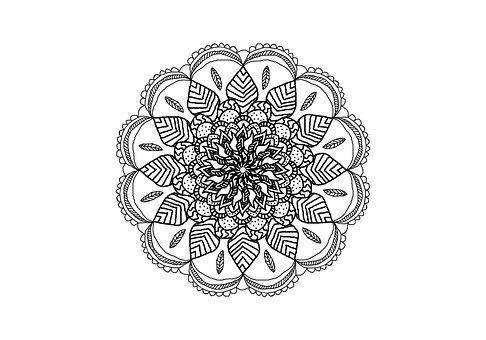 Mandala, Roset, Ornament, Dekoration
